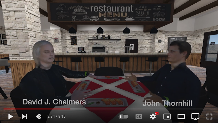 3D virtual reality restaurant