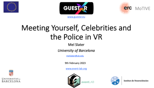 Presentation to VR & AR master students